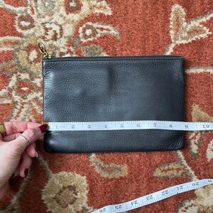 Madewell Black Leather Clutch